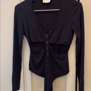 Fleur Du Mal Cutout Bodysuit